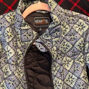 Kerrits Kids Jacket - Gray and Green Pattern